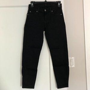 7 For All Mankind Black Skinny Jeans